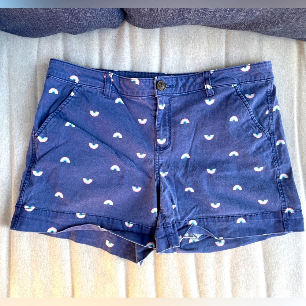 SO Navy blue rainbow Patterned Women's girl’s Shorts size 15